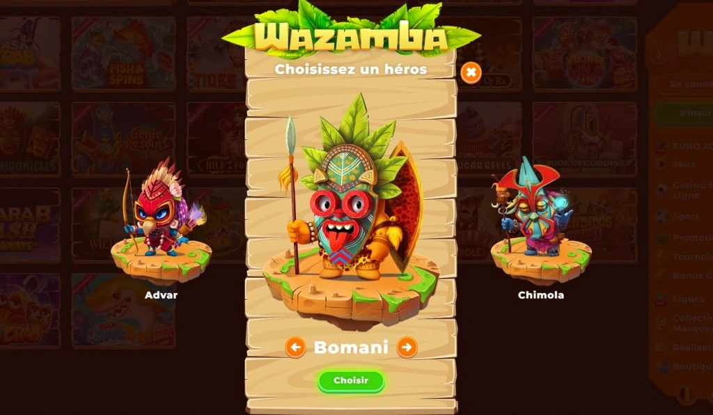 Premier dépôt Wazamba